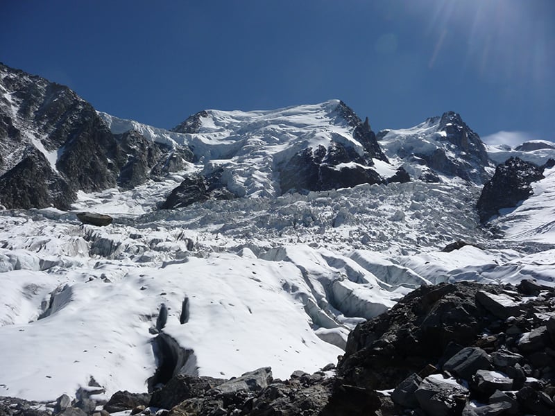 Paysage mont blanc - boucle du glacier des bossons